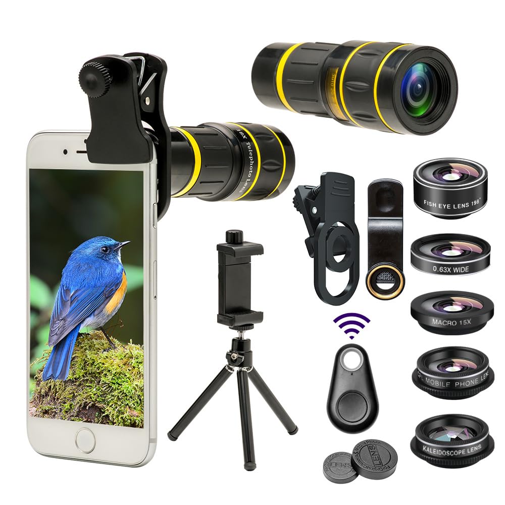 Amazon.com: Godefa Cell Phone Camera Lens with Tripod+ Shutter